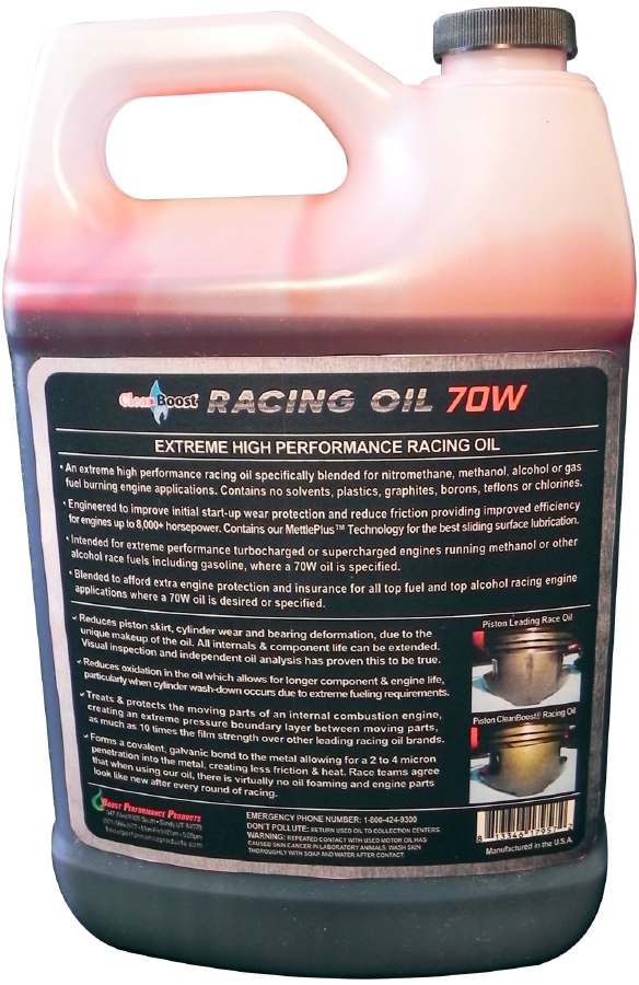 racing oil 70w 1 gal back